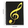 Flexible 40 Pages Piano Music Score Folder A4 Music Book Clip Sheet Note Folder Piano Paper Sheets Music Binder For Practice Quality