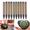 Feiner Metallic-Marker, Metall-Kunst Permanent Mittelspitze, Glasmalerei Schreibmarker