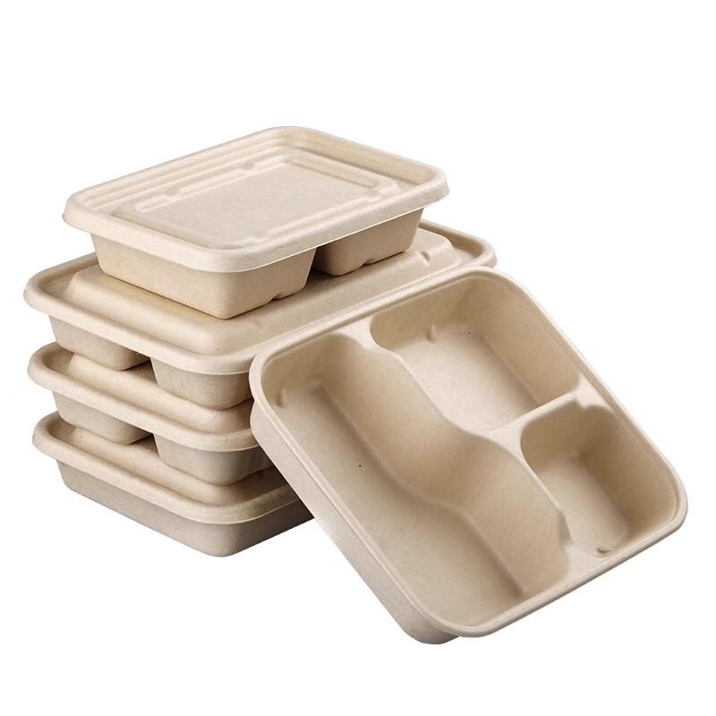 ShouHe Biodegradable Sugarcane Pulp Food Containers and Lids
