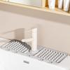 Non-Slip Silicone Faucet Mat Freely Cut Water Drip Catcher Tray Sink Splash Guard  Bathroom