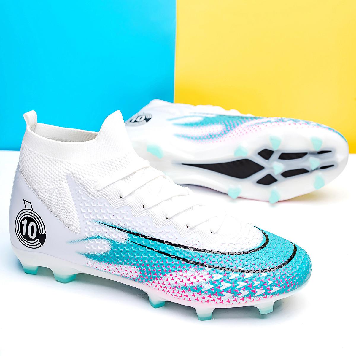 

Foreign trade explosion high-top football shoes men and women teenagers AG long nails broken nails source factory direct sales spot 35
