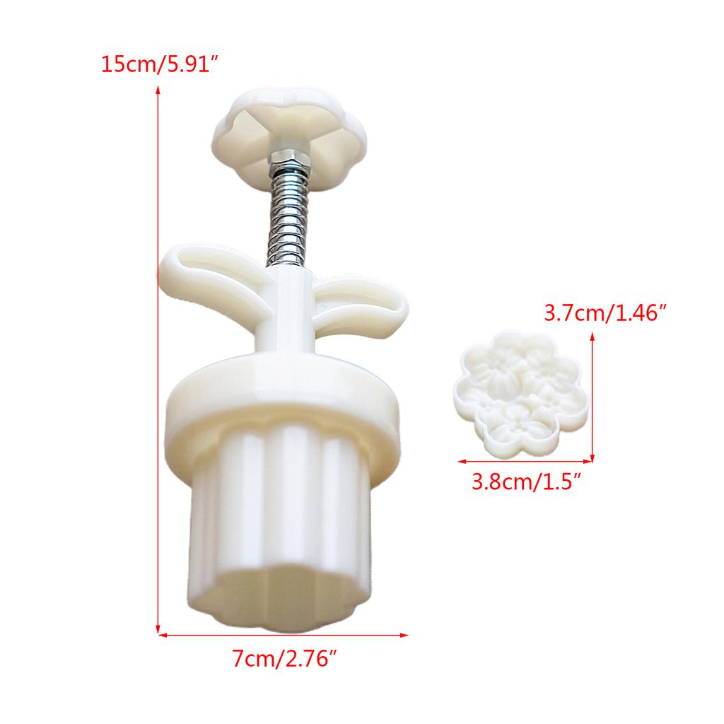 Hand-Pressure Moon Cake Mold Osmanthus Flower Cookie Stamps Moon Cake Makers Mid-Autumn Festival DIY Pastry Tool