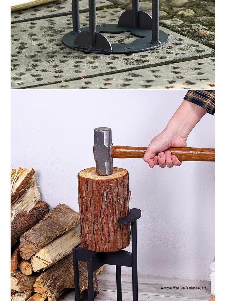 Cross-Type Firewood Splitter: Outdoor and Household Firewood Separator Tool