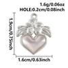 2pcs/Lot Geometric Stainless Steel Spiral Heart Oval Silver Color Charms For Jewelry Making Bulk Handmade Necklace DIY Pendants