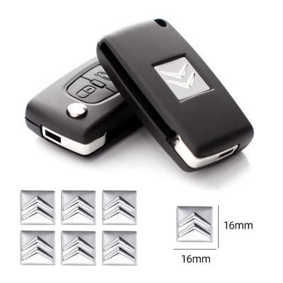 For Car Remote Key Sticker Aluminum Emblem Decoration Decal Celysee C6 C3 C5 C1 C2 C4 Aircross Picasso Cactus Berlingo