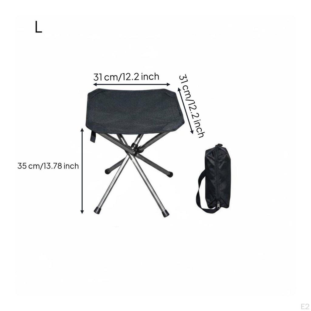 Portable Fishing Stool Compact Retractable Folding for Camping, Travel S Upgraded