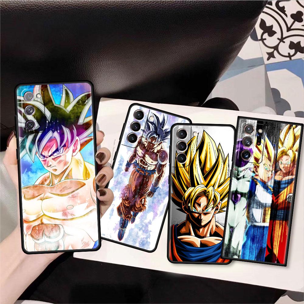 Phone Black Soft Case For Samsung Galaxy S22 S21 S20 Ultra FE S9 S8 S10 Plus Note 20 10 9 Fundas Cover Toriyama Dragons Anime