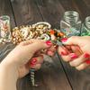 Jewelry Pliers Tool Kit Jewelry Needle Round Wire Cutter and Curved Nose for Jewelry Beading Repair Supplies Wire Wrapping Multifunctional