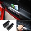2X Front Door Storage Box Handle Armrest Container for Ford Mustang 2015-2020
