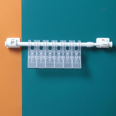 Asta per tenda estensibile per bagno con molla e installazione tramite utensile