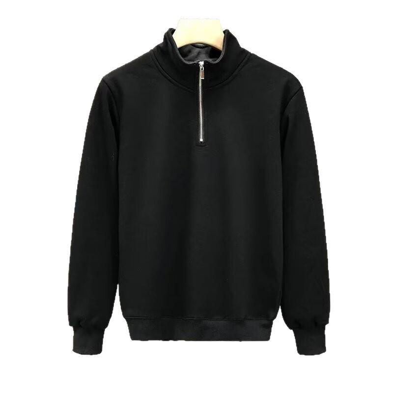Men's Half-Zip Stand Collar Sweatshirt, New for 2025 Spring & Autumn Season, Long-Sleeve Top