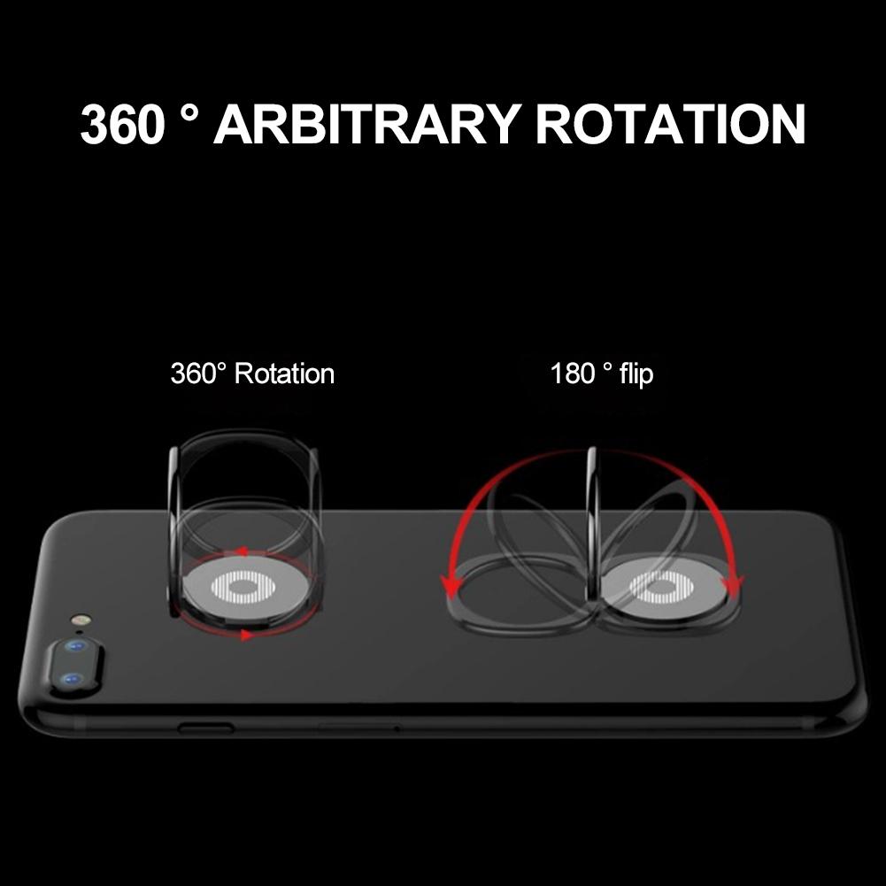 360-degree Rotation Mobile Phone Holder Metal Mobile Phone Stand Ring Buckle Car Mobile Phone Bracket Rotable