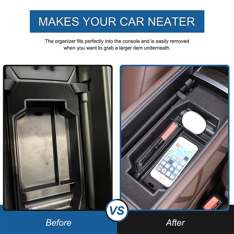 For BMW 7 Series G70 2023 Car Central Control Armrest Box Storage Box Organizer Tray Car Interior Accessories