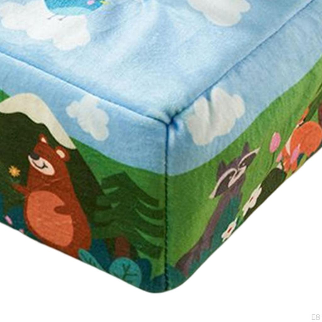 Tissue Box High Contrast Crinkle Busy Pull Tissues Activities for Developmental Motor Skill