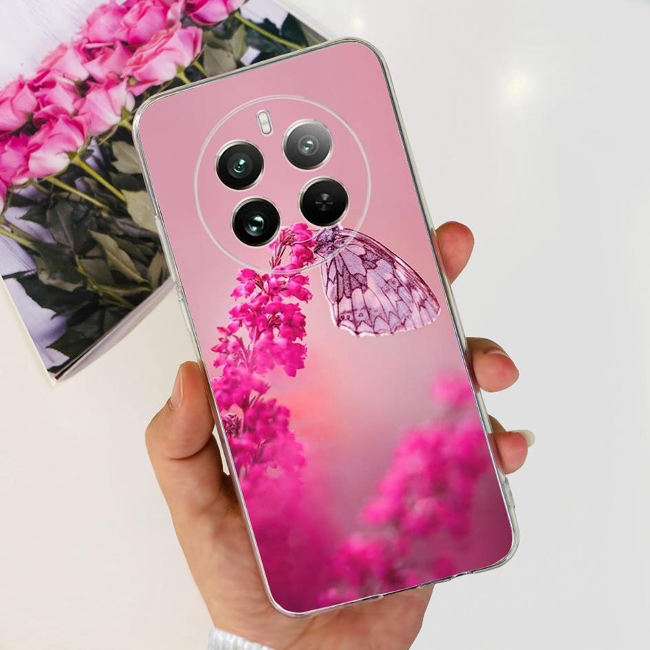 For Realme 12 Pro Plus Case Popular Flower Astronaut Soft Clear Silicone Phone Cover on Realme 12 Pro 5G 2024 Funda RMX3842 Case