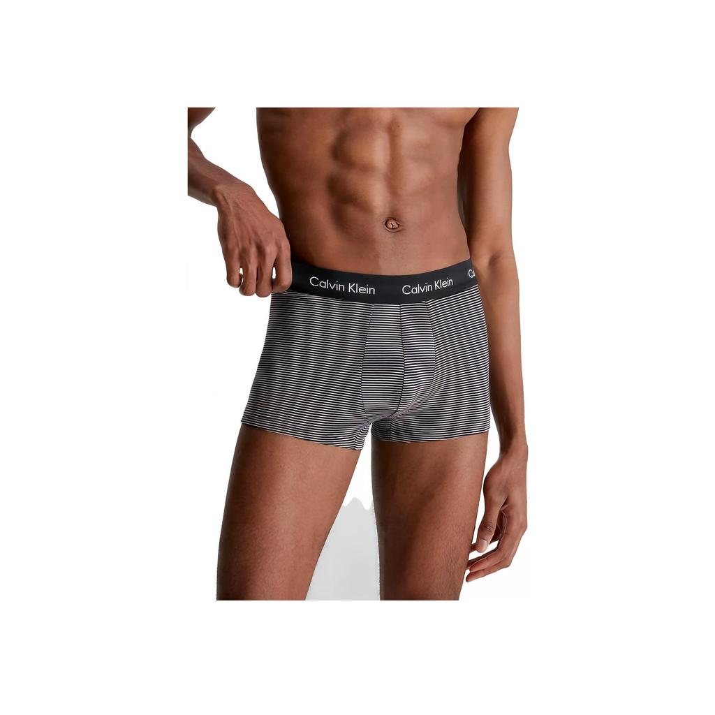 Calvin Klein Slim Fit Striped Letter Pattern Printed Boxer Briefs Three Pack Men underwear 0000U2664GIOT