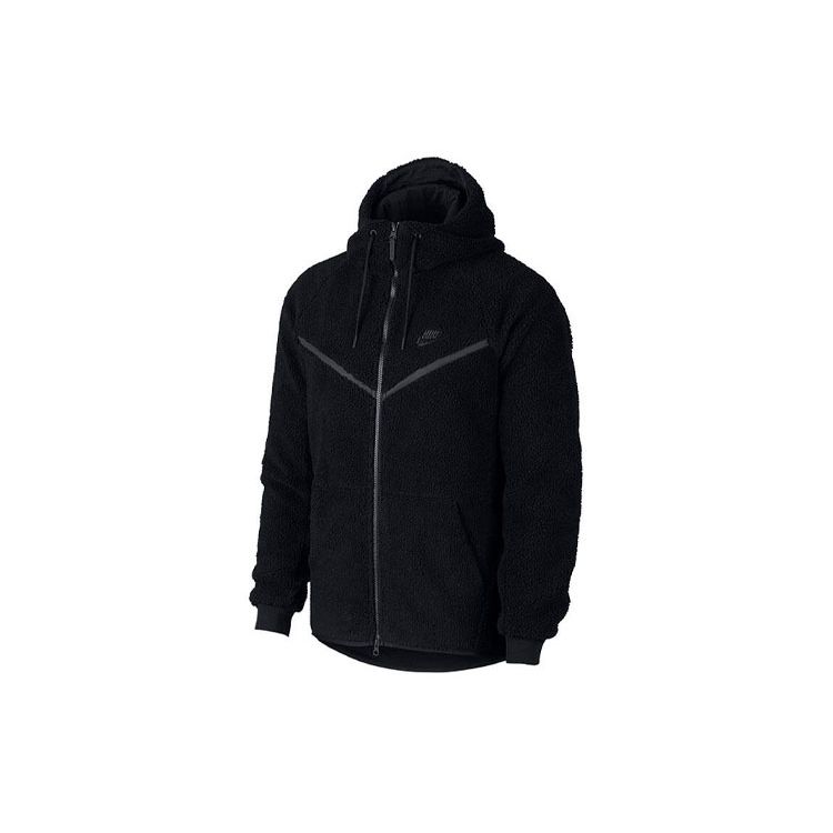 Nike Men s Sportswear Fleece Hooded Jacket Black AQ2768-010 XL