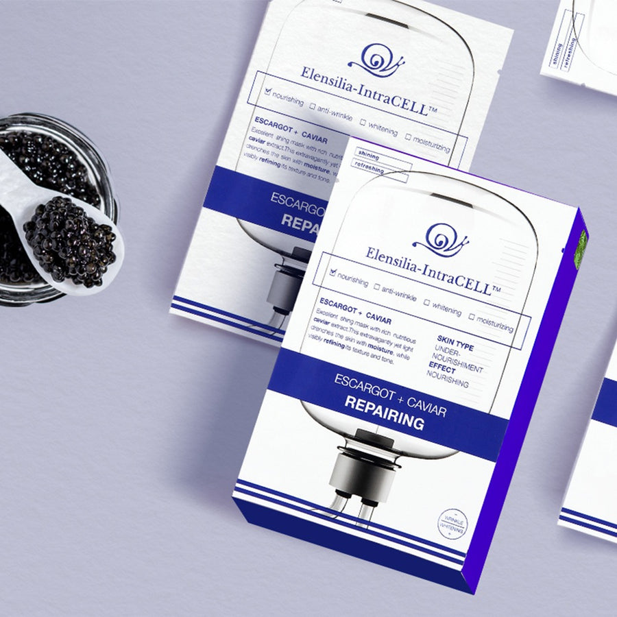 ELENSILIA Intracell Escargot + Caviar Repairing Mask 25ml*30EA