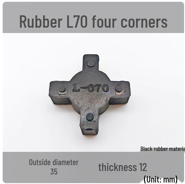 L-Shaped Hexagonal Rubber Shock Absorber Pad