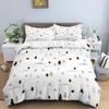 3D Christmas King Queen Duvet Cover Set Kids Cartoon Merry Christmas Red Quilt Cover 2/3pcs Polyester Beddings Set Single Double
