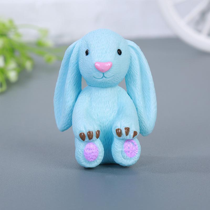 4 Pcs/Set Kawaii Long Ears Rabbit Action Figures Toys Cute Decoration for Children Cartoon Collection Kids Gifts