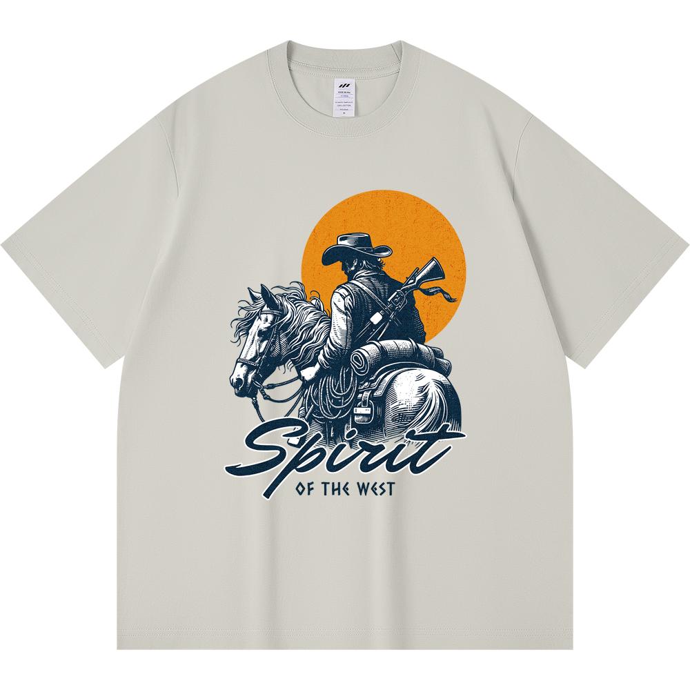 

Футболка плотностью 230 г/м2 из 100% хлопка с принтом Spirit of the West, забавная футболка в стиле Харадзюку из чесаного хлопка XS абрикосовый