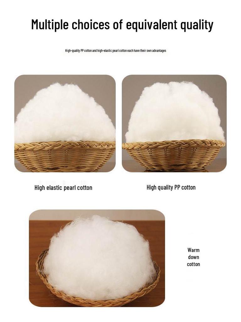 Granular Pearl & Silk Cotton Pillow with Polyester Fiber Filling