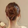 2025 Sommerfugl Rhinestone Hårkam: Elegant hårgaffel for dame til knuter og frisyrer