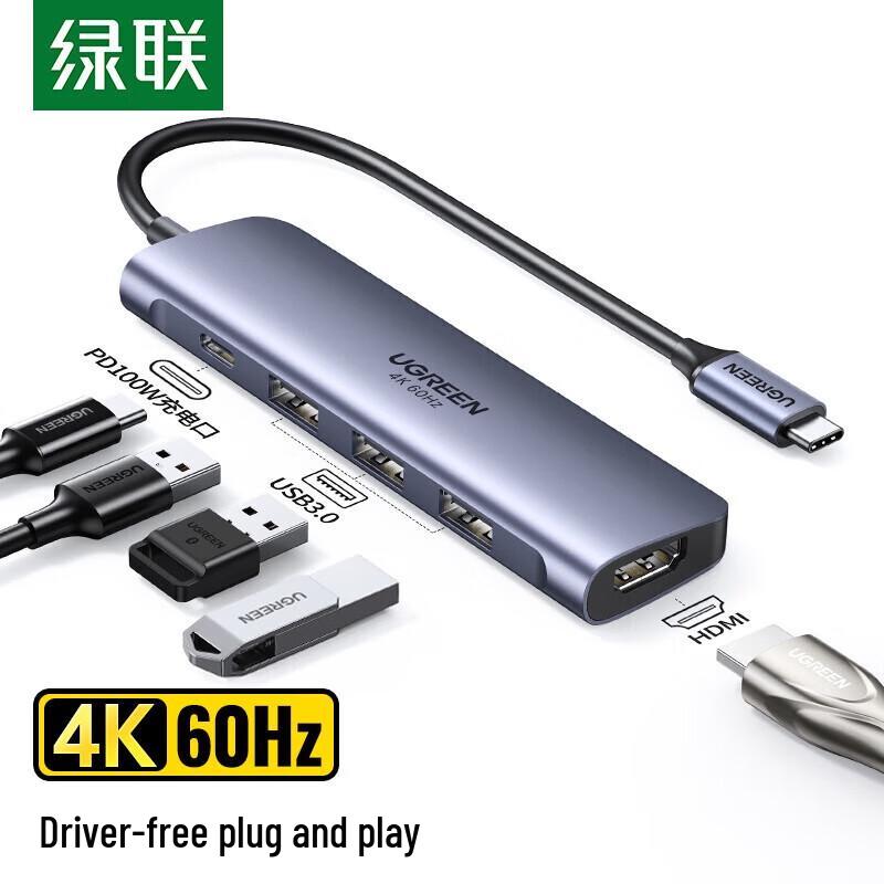 

UGREEN CM136 5-in-1 USB-C Hub