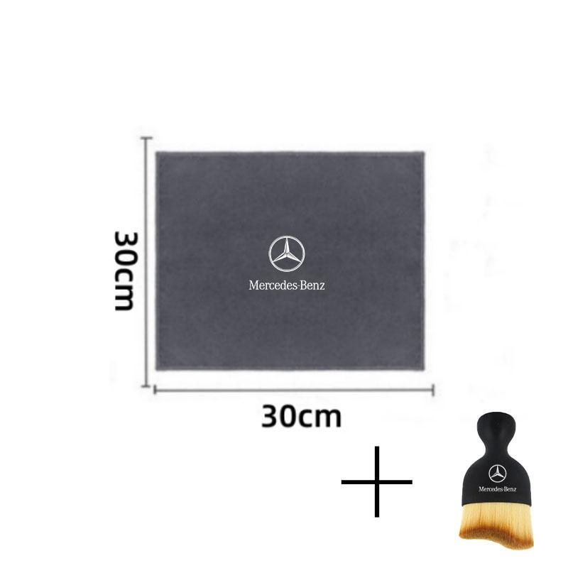CEJ1 2025 Hot For Benz Suede Car Wash Towel Cleaning Rag Cloth Cleaning Soft Brush for Mercedes Benz AMG W203 W206 W220 W205 W211 W21