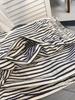 Women's Petite Retro Striped Wide-Leg Pants - Summer Casual Slimming Straight-Leg Style
