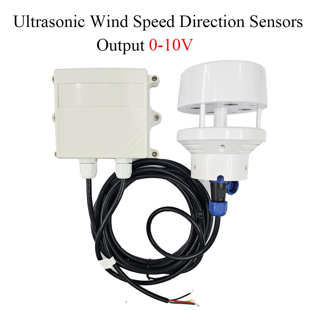 0-45m/s Ultrasonic Wind Speed and Direction Sensor Module Detection Weather Station Transmitter Output RS485 0-5V 0-10V 4-20mA