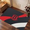 Stoke City Football Print Crystal Velvet Rug, Comfortable Water Absorbent Non Slip Indoor Floor Carpet
