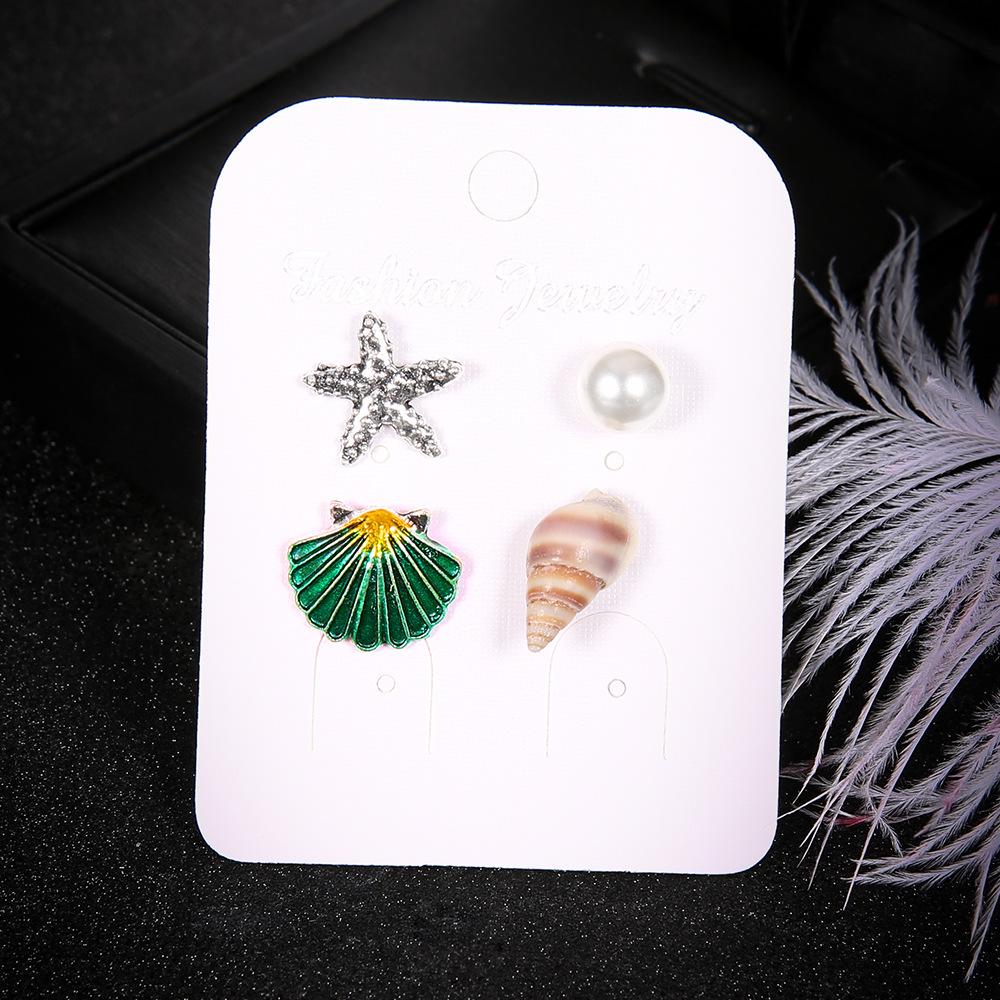 New Product, Temperament Popular Stud Earrings, Starfish Shell Earrings, Colorful Earrings.