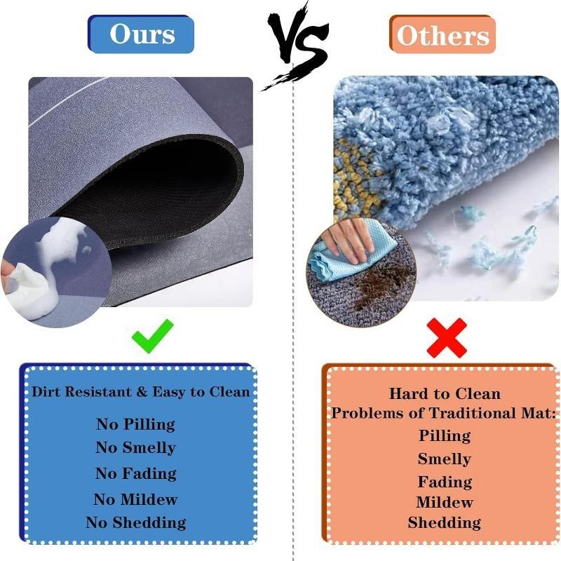Hot Non-slip Kitchen Mat Long Rugs Thickened Diatomaceous Earth Carpet for Living Room Absorbent Foot Mats Bedroom Doormat Alfombra