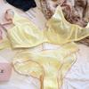 French Summer Mesh Lingerie Set: Ultra-Thin Anti-Sagging Bra for a Sleek Look