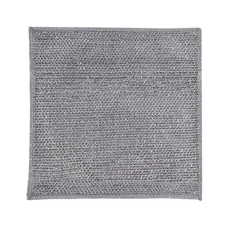 Silver Wire Kitchen Stove and Dishwashing Cloth - Non-Stick, Oil Degreasing, Dirt Removal
