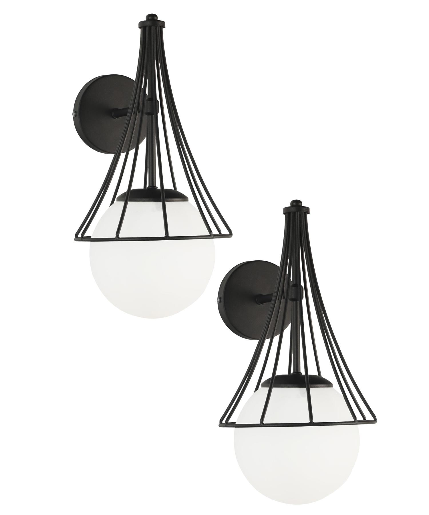 

Бра Lapis 2 шт. Черно-белый стеклянный шар