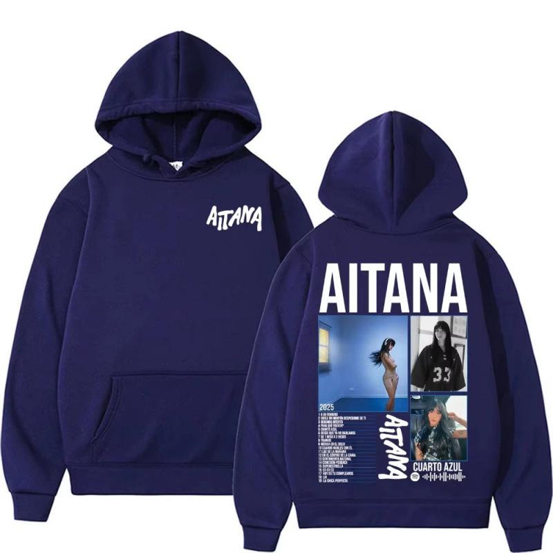 Singer Aitana Cuarto Azul Tour Graphic Hoodies