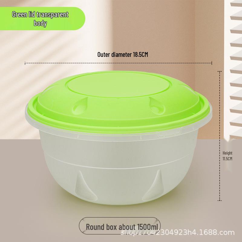 High-Quality Buckle Meal Box for Mala Tang, Hot Pot, and Pickled Fish - Thickened Round Anti-Theft Takeaway Soup Bowl