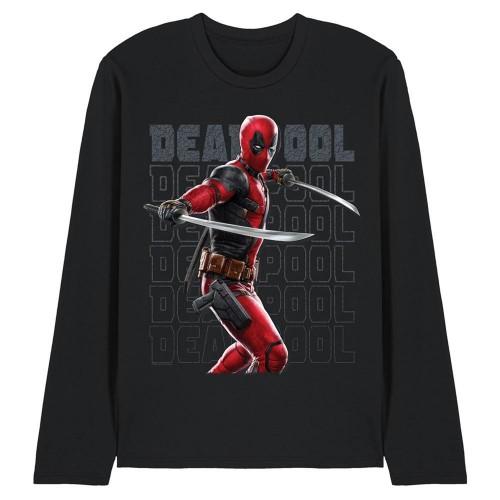 Deadpool & Wolverine Unisex Adult Wade Katana Long-Sleeved T-Shirt