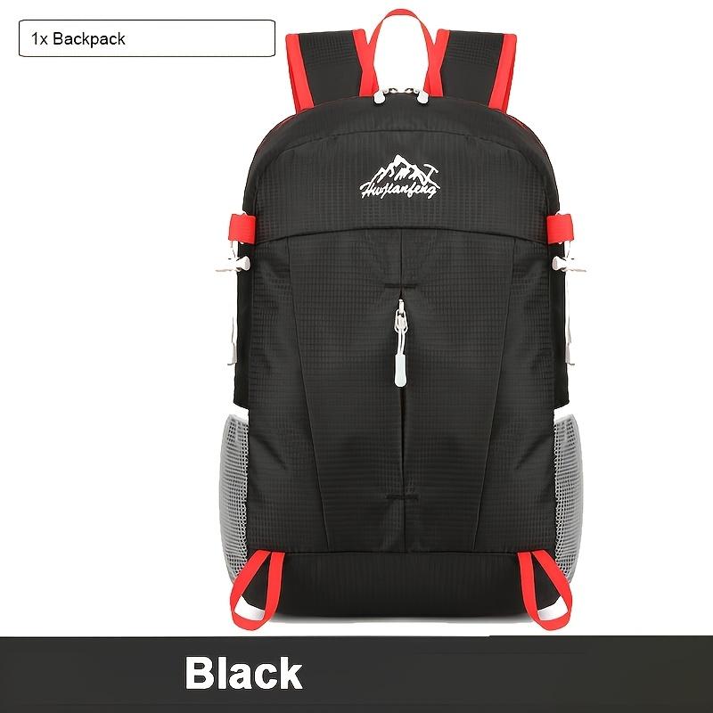 Outdoor Travel Bag Large Capacity Foldable Waterproof Backpack Lightweight Portable Adjustable Hiking Mountaineering Bag