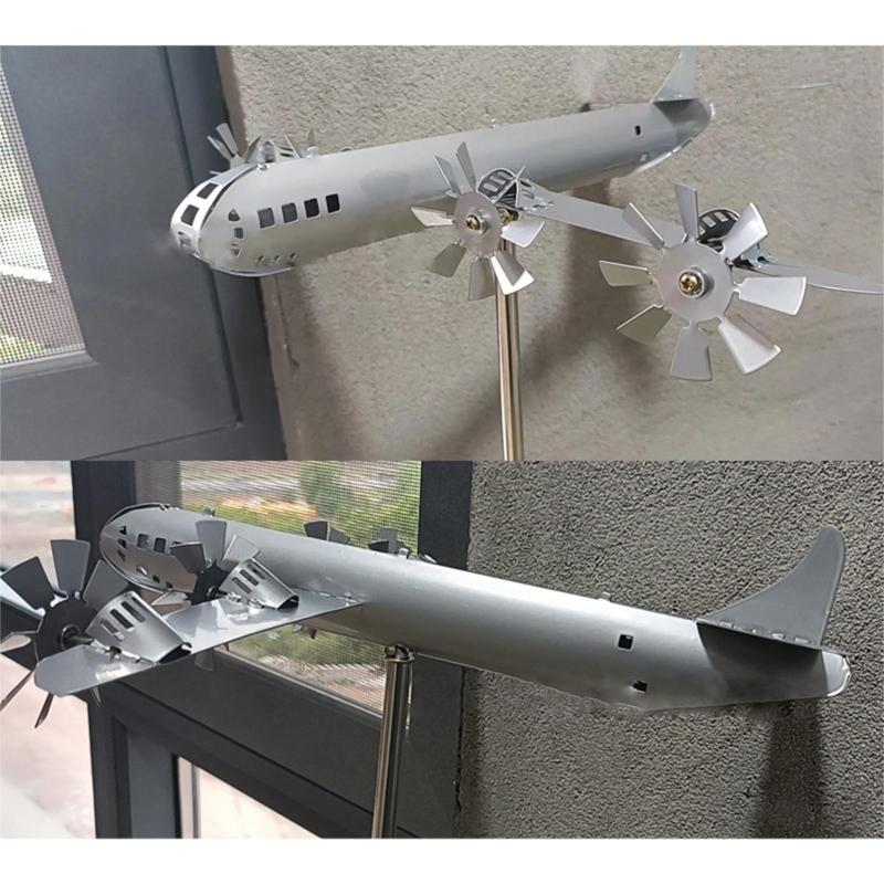 Airplane Wind Spinner for Yard Garden B-29 Super Fortress Aircraft Wind Spinner