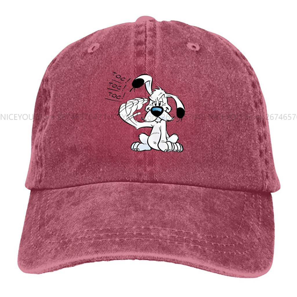 Sommerkappe Sonnenschild Kawaii Hip-Hop-Kappen Asterix und Obelix Cartoon Comic Cowboyhut Schirmmützen