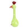 Chicken Statue Creative Fun Resin Chicken Art Figurine for Outdoor Garden Desktop Decoration Green