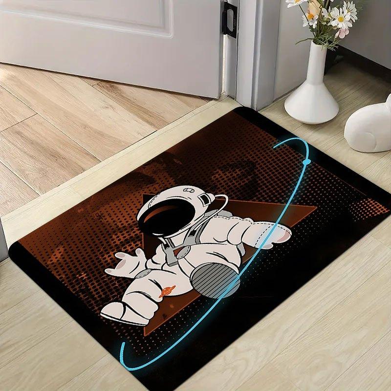 

Astronaut Space Rug – Fun Cartoon Design, Soft Mat for Bathroom, Bedroom, Entryway Decor Decoration floor mat 40x60cm16x24in