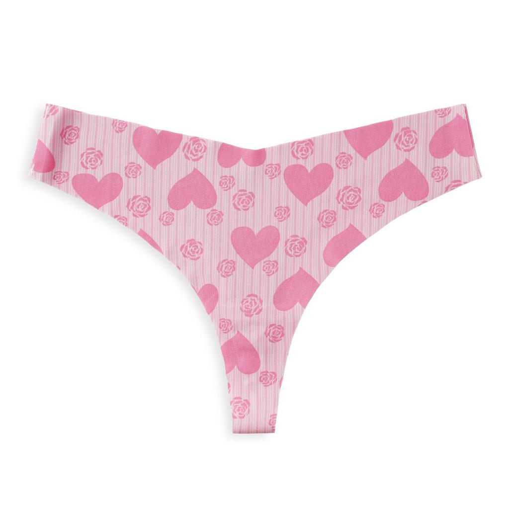 Damen Sexy Unterwäsche, Damen Liebe Blumen Unterwäsche, Yoga Nahtlose Hüftunterwäsche