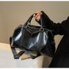Large Capacity Lightweight Travel Duffel Bag Women Men Urban Minimalist Style Pure Color PU Gym Weekend Getaway