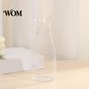 Trendy Flower Container Clear Bud Vase, Plastic Transparent Modern Smooth Finish Vase Table Centerpiece for Home Party Wedding Decor Elegant
