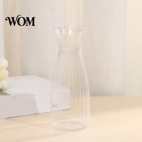 Trendy Flower Container Clear Bud Vase, Plastic Transparent Modern Smooth Finish Vase Table Centerpiece for Home Party Wedding Decor Elegant
